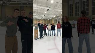 Ice skating Pt2 ⛸️ funny friends fun [upl. by Ehtylb]