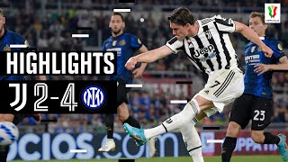 Juventus 24 Inter  Juventus suffer Extra Time Final Defeat  Coppa Italia Highlights [upl. by Bonnice]