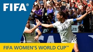 WINNER  Womens World Cup BEST GOAL Carli Lloyd USA v Japan [upl. by Mylor]