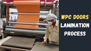 WPC DOOR LAMINATION PROCESS  WPC DOORS DESIGN  EEZEE BOARD [upl. by Allister407]