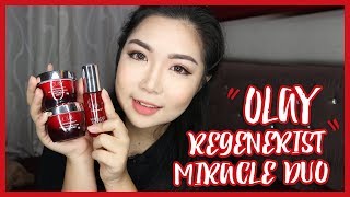 Firming my skin Hmmm Olay Regenerist Miracle Duo Review  theChency [upl. by Drageruaeb105]