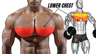 TOP 5 LOWER CHEST WORKOUT WITH BARBELL CABLE AND MACHINE AT HOME OR GYM [upl. by Waxler693]