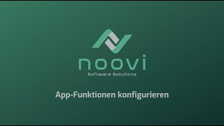 AppFunktionen konfigurieren  Noovi Onboarding [upl. by Leinahtam]