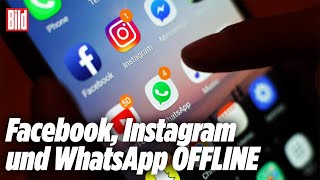 Weltweite MegaStörung Facebook Whatsapp Instagram sind down [upl. by Roze757]