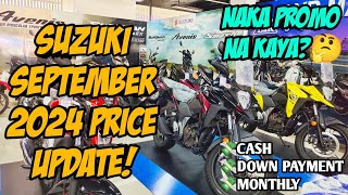 Mga Presyo ng mga motor ni Suzuki ngayong September Naka Promo Na Kaya Langga Gail [upl. by Nesahc]