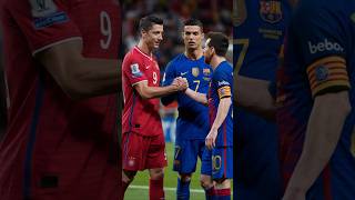 Lewandowski Shows Respect For Ronaldo And Messi shorts [upl. by Leahpar]