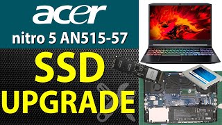 How to Upgrade Storage SSDHDD on Acer Nitro 5 AN5155779TD Laptop  Step by Step [upl. by Kahlil981]