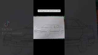 Lada Samara 2115 15i 2008 drawing drawingprocess [upl. by Novhaj]