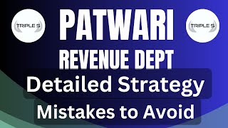 JKSSB PATWARI  Detailed Strategy  Mistakes to Avoid [upl. by Eleda]