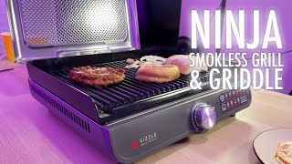 Ninja GR101 Sizzle Smokeless Indoor Grill amp Griddle [upl. by Ynor]