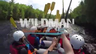 Whitewater Rafting on the Menominee River with Wildman Adventure Resort [upl. by Naliorf]