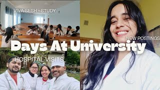 DAYS AT MEDICAL UNIVERSITYNEW POSTING HOSPITAL VISITS study sesh📚🩺🥼 mbbs mbbsvlog [upl. by Esened60]