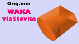 Waka vlaštovka nebo trubková vlaštovka  Jak složit vlaštovku z papíru  ORIGAMI [upl. by Gib]