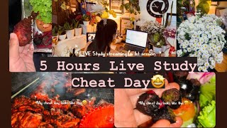 5 Hours Live Study VlogCheat Day livestudy manipur streetfood [upl. by Odrude620]