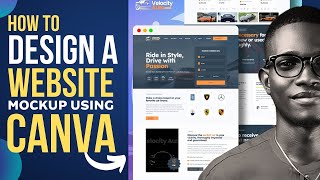 How to Design a Website Mockup using Canva [upl. by Saied519]