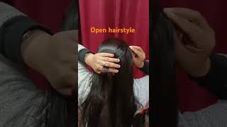 Open hair party wear hairstyle try this very easy hack hairstyle [upl. by Melany863]