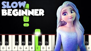 Show Yourself  Frozen 2  SLOW BEGINNER PIANO TUTORIAL  SHEET MUSIC by Betacustic [upl. by Rebm]