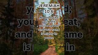 Jeremiah 106  None Like You O Lord  Powerful Bible Verse [upl. by Tirrell248]