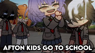 Afton Kids GO TO SCHOOL  Gacha Afton Family  Gacha FNaF  Gacha Club  GCMM  Remake [upl. by Ferwerda]