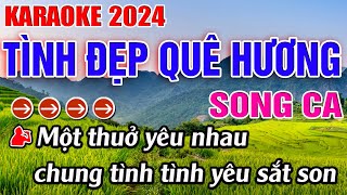 Tình Đẹp Quê Hương Karaoke Song Ca Karaoke Đăng Khôi  Beat Mới [upl. by Shaylah]