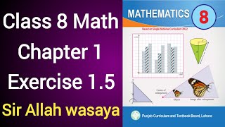 Class 8 Math New Book Chapter 1 Exercise 15  Class 8 Math New Book Unit 1 Exercise 15 [upl. by Cone]