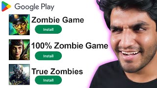 Playing the worst Zombie Games on Play Store [upl. by Acinod746]