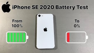 iPhone SE 2020 Battery Test in 2024🔥 100 To 0 [upl. by Htiekel806]