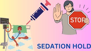 SEDATION HOLD IN CRITICAL VENTILLATED PATIENTS [upl. by Winnifred]