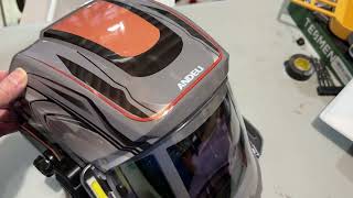 ANDELI Welding Helmet Panoramic 180° View LED Lighting True Color Auto Darkening Welding [upl. by Erek]