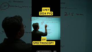 UV SPECTROSCOPY PYQ2024 [upl. by Llyrat]