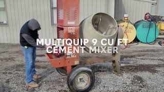 Multiquip 9 cu ft Cement Mixer [upl. by Rochette33]