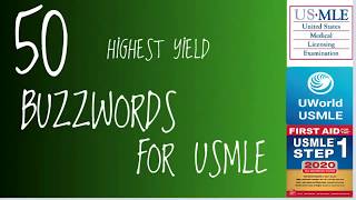 50 HIGHEST YIELD BUZZWORDS FOR USMLE STEP 1 I Highest Yield Facts for USMLE [upl. by Ssidnac785]