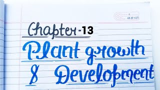 Plant Growth and Development 🌱 Class 11 Biology Handwritten Notes Class11and12th [upl. by Joly]