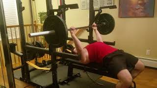 Bench Press with Monolift Attachment on the Force USA MyRack Power Rack [upl. by Akcinat]