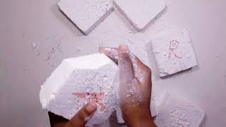 Plain white chalk crushing ASMR [upl. by Nwahsem]