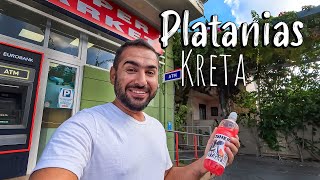 Chania Crete Platanias walking tour 4k Kreta Griechenland [upl. by Kathie]