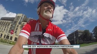 Senior citizen competes in Ironman Wisconsin [upl. by Tristan326]