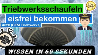 Vereiste Triebwerksschaufeln Vibrationen IcesheddingVerfahren in 60 Sek Airbus 320 CFM DE [upl. by Wilkison]