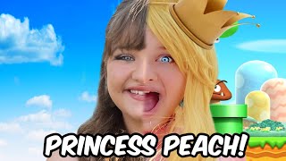 TRANSFORMING INTO PRINCESS PEACH BAD IDEA [upl. by Ariam]