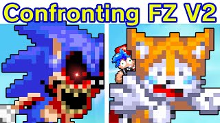 Friday Night Funkin SonicEXE Confronting Yourself Final Zone V2 GoodBad Ending FNF ModTails [upl. by Sebastien934]