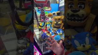 Trying To Win Every Sonic Plush 😮 shorts clawmachine arcade fnaf sonic holidaywithyoutube [upl. by Aymahs]