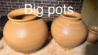 Throwing large pots [upl. by Ahouh]