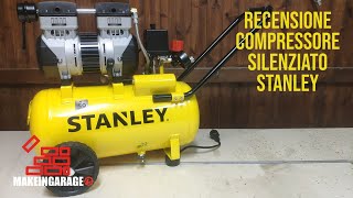 Recensione compressore silenziato Stanley SXCMS1324HE [upl. by Nnelg]