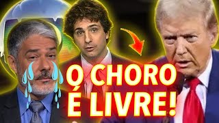 O CHORO SEGUE LIVRE NA GLOBO OS BLOGUEIROS DA ESQUERDA ESTÃO DESESPERADOS COM A VITÓRIA DE TRUMP [upl. by Mimi]