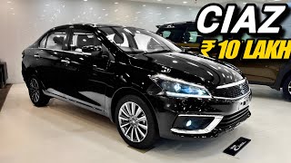 MARUTI SUZUKI CIAZ 2024 REVIEW MIDNIGHT BLACK  CIAZ FACELIFT  DETAILED REVIEW  4 stars safety [upl. by Lange]