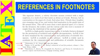 How to Print References in Footnotes in ArticlesNotes LaTeX TipsSolution53 [upl. by Wendall]