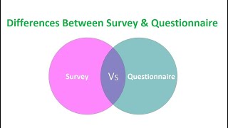 Differences Between Survey and Questionnaire [upl. by Marriott]