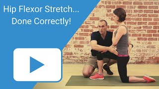 Hip Flexor Stretch  Done Correctly [upl. by Jannery253]