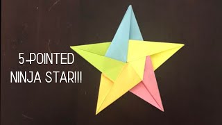 How to make a 5sided Ninja Star [upl. by Koval]