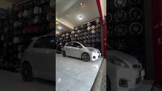 Tampilan modifikasi YARIS BAKPAO pakai velg racing ring 16 WEDSSPORT TC105X WARNA BLACK CROME [upl. by Albur745]